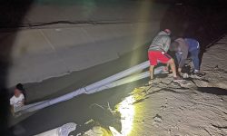 Chinecas retira conexiones clandestinas de agua en canal La Huaca-Nepeña