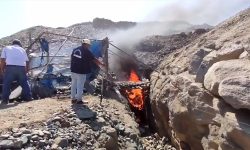 CHINECAS DESTRUYE CAMPAMENTOS DE INVASORES QUE REALIZABAN MINERÍA ILEGAL EN TIERRAS DEL PROYECTO ESPECIAL