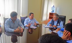 GERENTE DE CHINECAS EVALÚA CON NUEVO BRÓKER LOS  AVANCES DE REPARACIÓN DE TRAMOS AFECTADOS POR EL YAKU