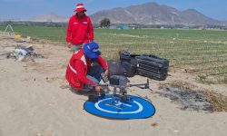 CONTINUA EL LEVANTAMIENTO TOPOGRÁFICO GEORREFERENCIADO EN  TERRENOS DE CHINECAS CON EL APOYO DE COFOPR