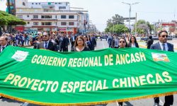 CHINECAS PARTICIPÓ DE LAS ACTIVIDADES PROTOCOLARES POR EL 76° ANIVERSARIO DE LA PROVINCIA DEL SANTA